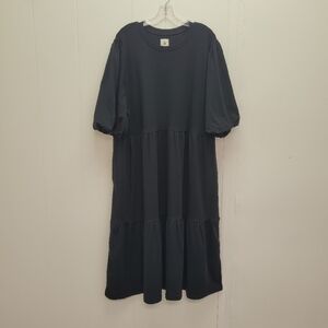 Amazon Essentials Bubble Sleeve Fit And Flare Jersey Dress